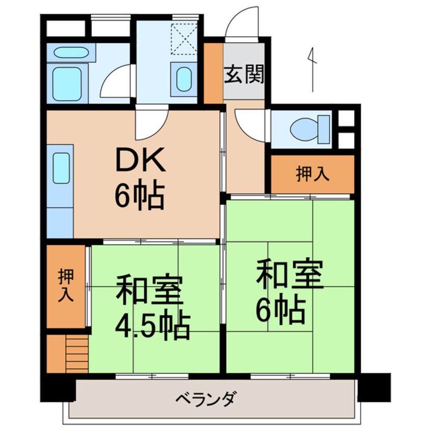 間取図 第２川端マンション