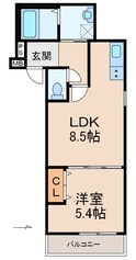 フジパレス吹屋町EASTの間取図