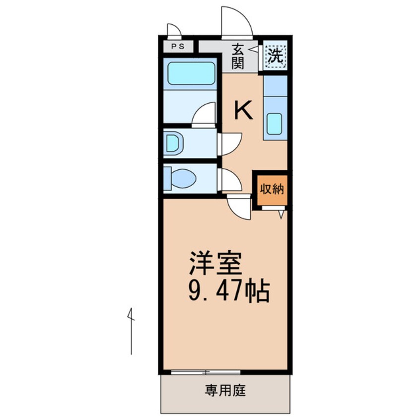 間取図 和歌山電鉄貴志川線/日前宮駅 徒歩13分 1階 築19年