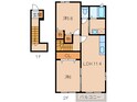 フルッテート　Ｍの間取図