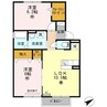 Libero道 2LDKの間取り