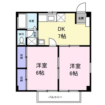 間取図 和歌山電鉄貴志川線/神前駅 徒歩16分 2階 築28年