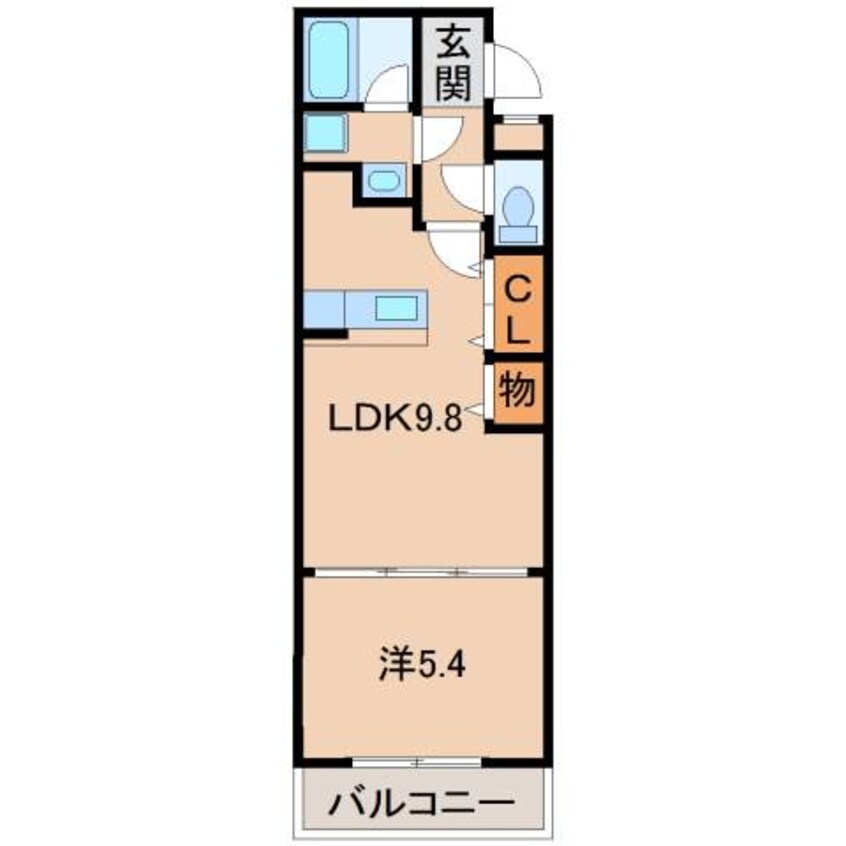 間取図 阪和線・羽衣線/紀伊中ノ島駅 徒歩13分 2階 築13年