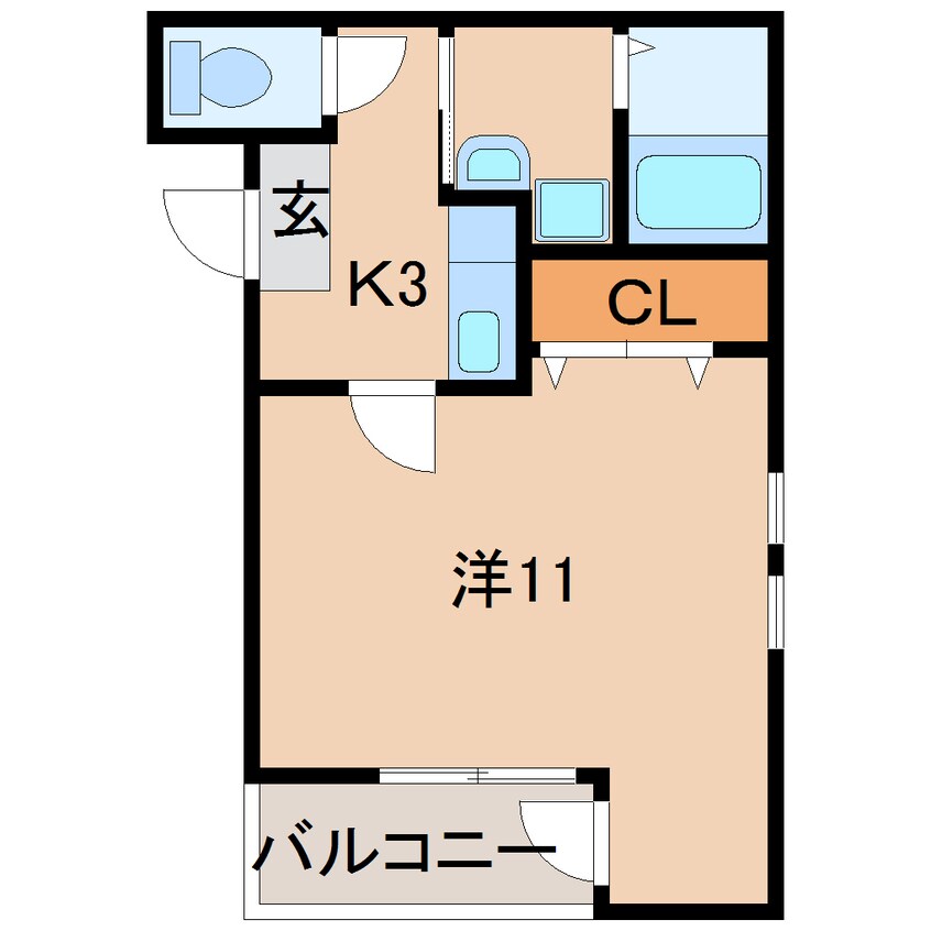 間取図 フジパレス市駅東Ⅴ番館