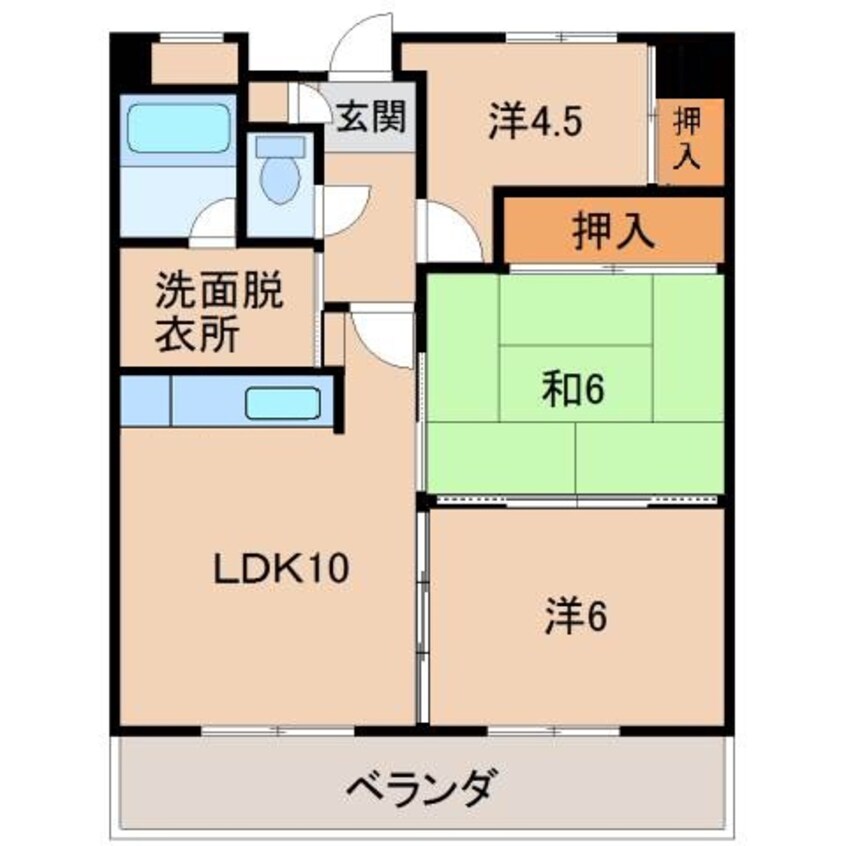 間取図 Ｋ．Ｓ．Ｔビル