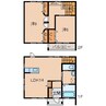 ラ・フェリオ有本 2LDKの間取り