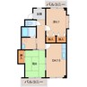 錦マンション 2DKの間取り
