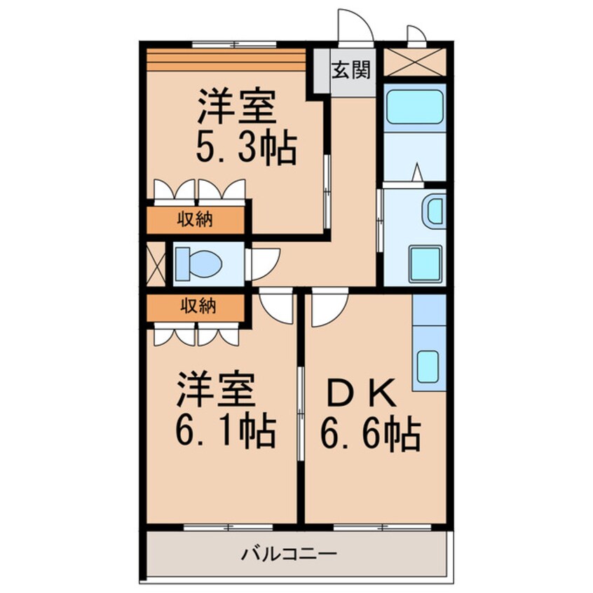 間取図 サザンコート２６