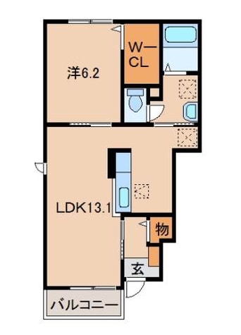 間取図 ボヌール岩橋Ⅰ
