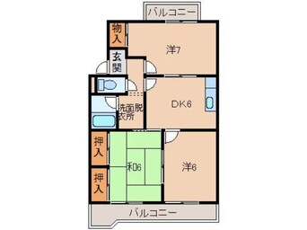 間取図 リバーサイドハイツ岡本