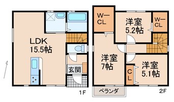 間取図 シアラ秋月Ⅷ