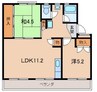 太田団地 B棟 2LDKの間取り