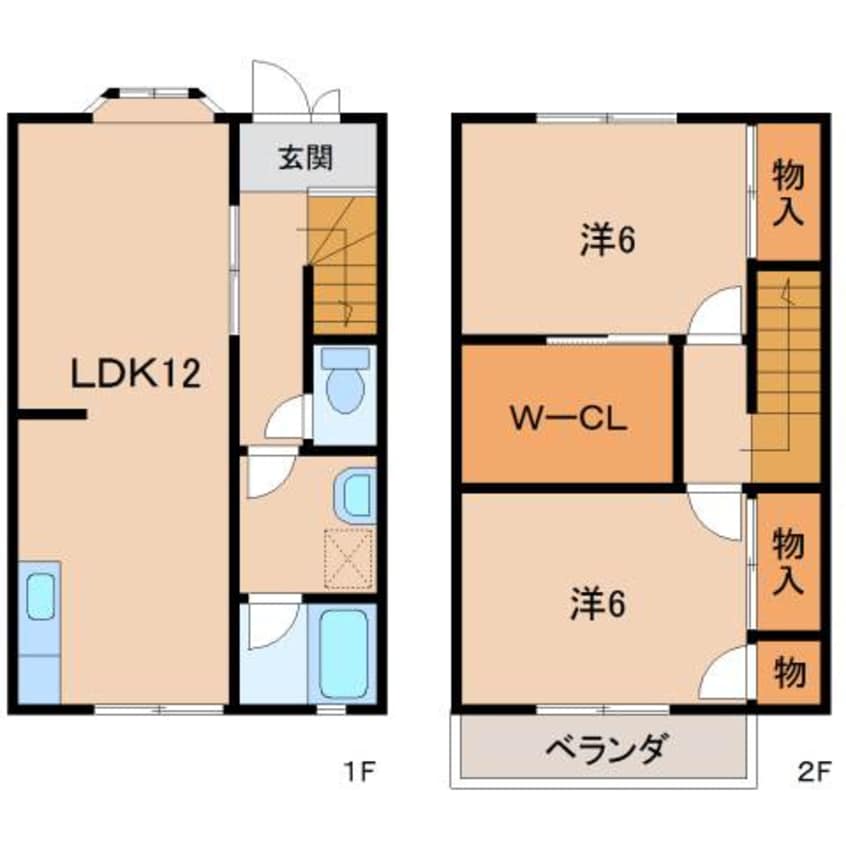 間取図 サンヴィレッジ保田Ｂ