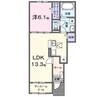 アイノス波分Ⅱ 1LDKの間取り
