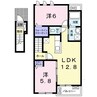 ヴィッセン隅田Ⅱ 2LDKの間取り