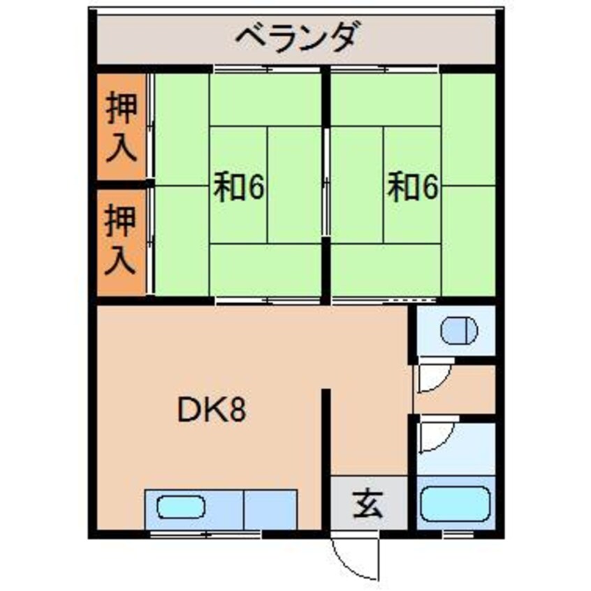 間取図 マンション津守