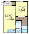 TJ鳴神2 1LDKの間取り
