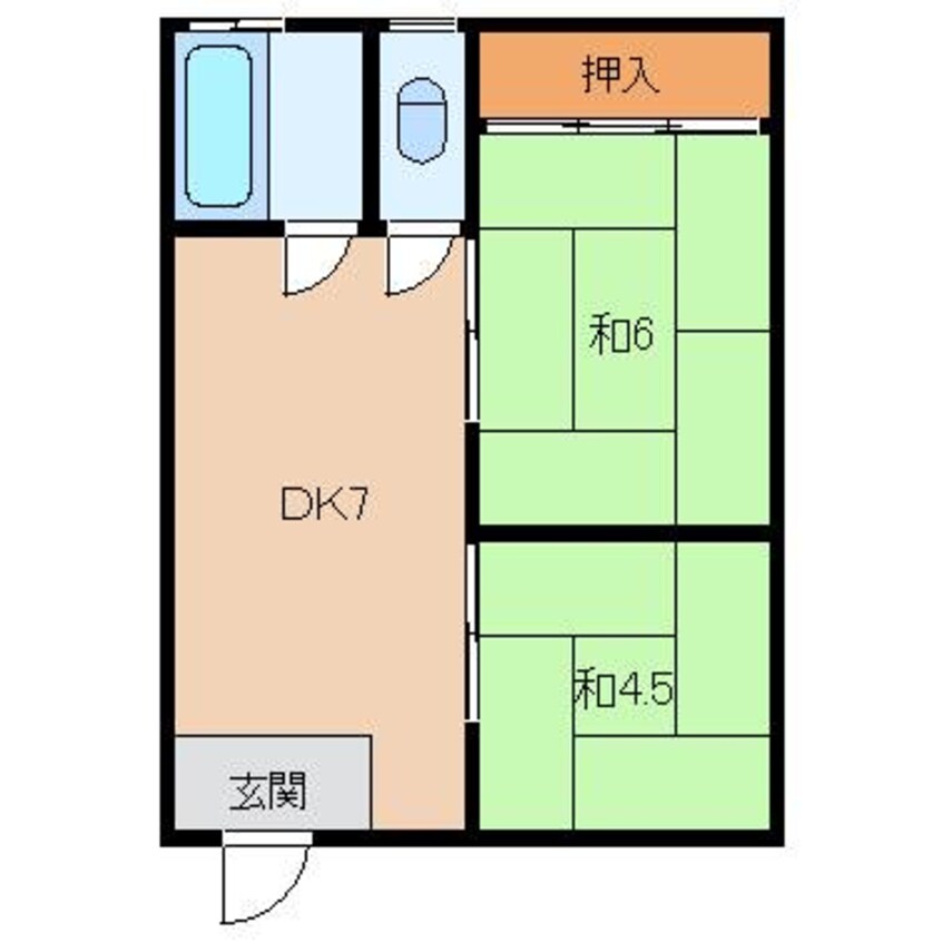 間取図 出島マンション