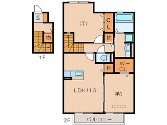 間取図 D-room松江東