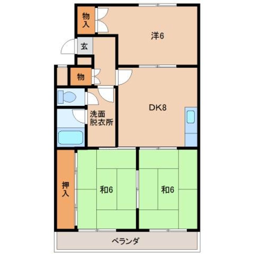 間取図 岡井マンション