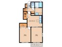 フルッテート　Ｍの間取図