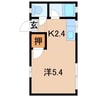 フォーブル杉山 1Kの間取り