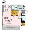 D-room出島 1Rの間取り