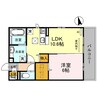 コーポTE 1LDKの間取り