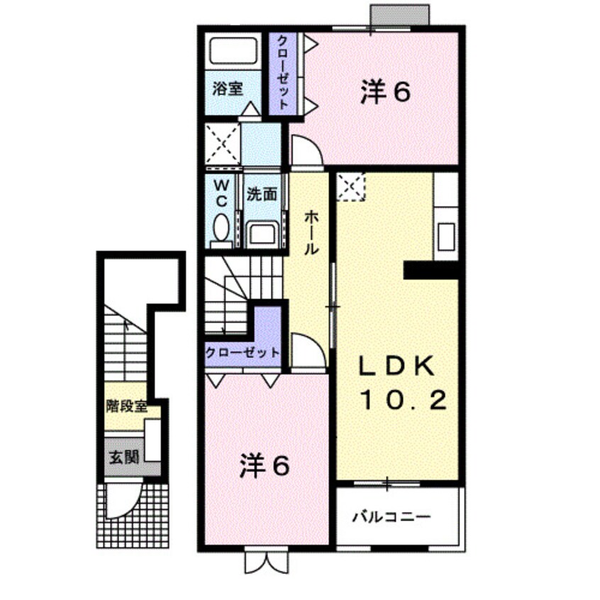 間取図 ポルトラーノⅢ