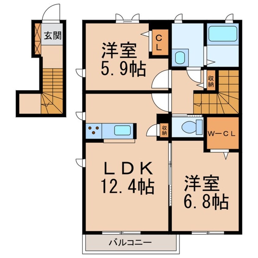 間取図 シャーメゾン紀泉