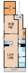阪和線・羽衣線/和歌山駅 徒歩10分 2階 建築中 1LDKの間取り