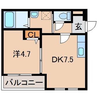 間取図 阪和線・羽衣線/和歌山駅 徒歩7分 1階 築8年
