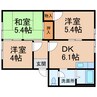 藤ハイツ 3DKの間取り