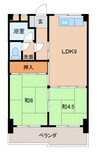 秋月マンション 2LDKの間取り