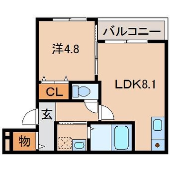 間取図 阪和線・羽衣線/和歌山駅 徒歩13分 1階 築9年