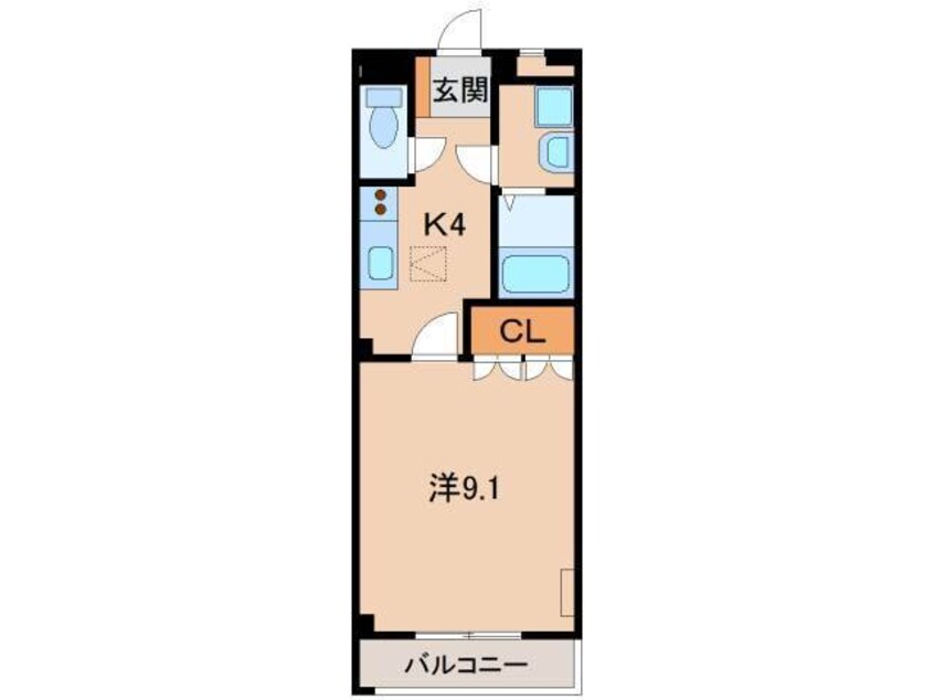 間取図 和歌山電鉄貴志川線/岡崎前駅 徒歩9分 1階 築17年
