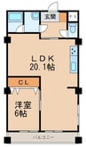 太田ビル 1LDKの間取り