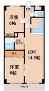 アメニティ黒田 2Rの間取り