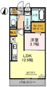 阪和線・羽衣線/和歌山駅 徒歩11分 3階 築浅 1LDKの間取り