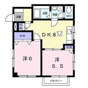 間取図 和歌山電鉄貴志川線/神前駅 徒歩10分 1階 築23年