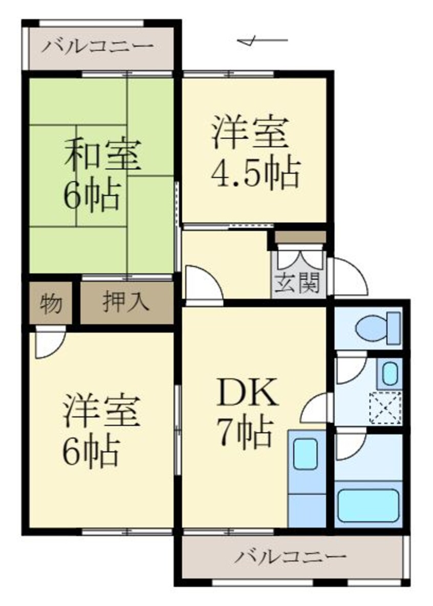 間取図 グリーンフルパレ