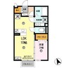 エスポワール金龍寺 1LDKの間取り
