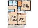 シャーメゾン岩出の間取図