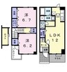 ソレイユＭⅢ 2LDKの間取り