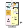 ルナ・クレシエンテ 1LDKの間取り