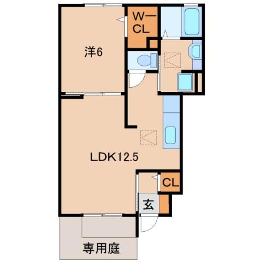 間取図 きのくに線・紀勢本線/紀三井寺駅 徒歩8分 1階 築13年