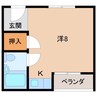 コーポホワイト南出島Ａ棟 1Rの間取り