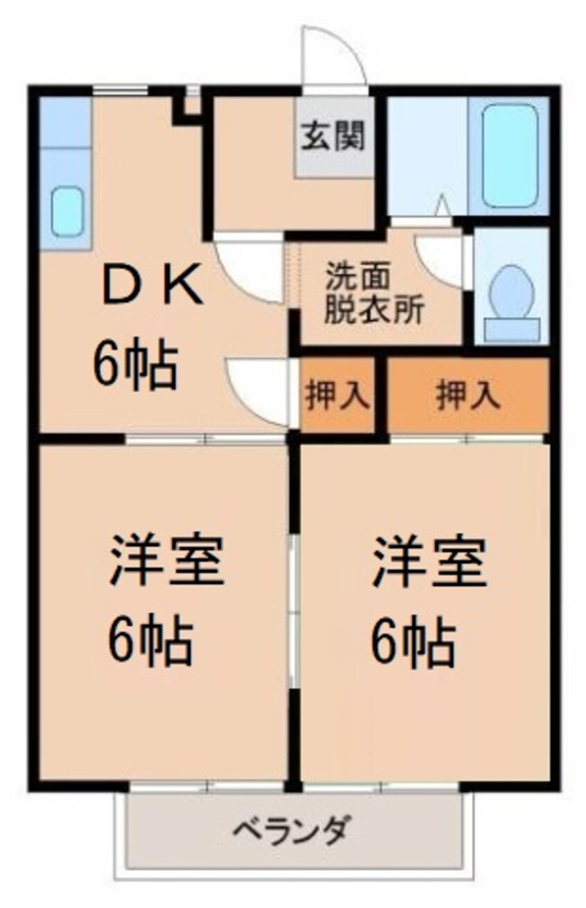 間取図 サンハイツブルーウインド