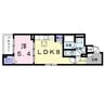 モンテリザイア紀和 1LDKの間取り