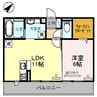 イゾラ ルーチェ 1LDKの間取り
